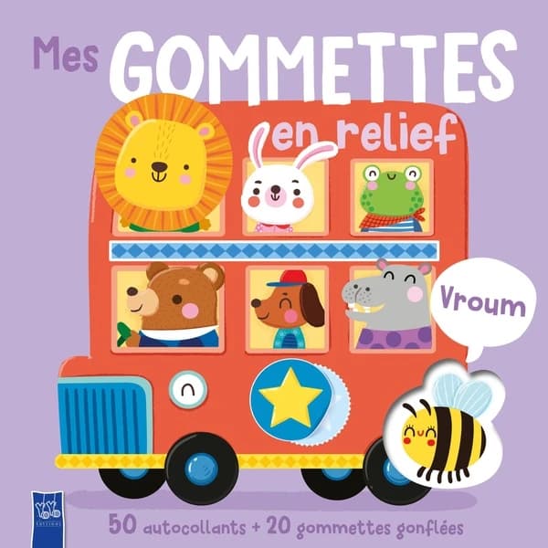 Mes gommettes en relief : Vroum