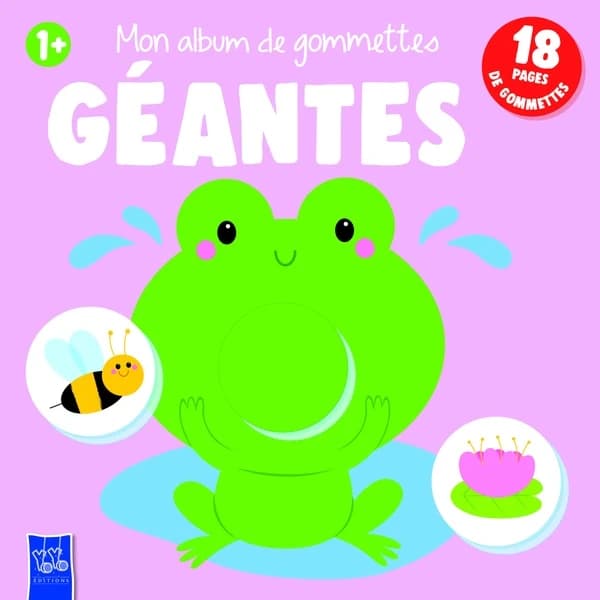 Mon album de gommettes géantes : 18 pages de gommettes