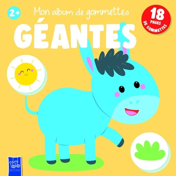 Mon album de gommettes géantes : 18 pages de gommettes