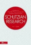 Schutzian Research : A Yearbook of Worldly Phenomenology and Qualitative Social Science