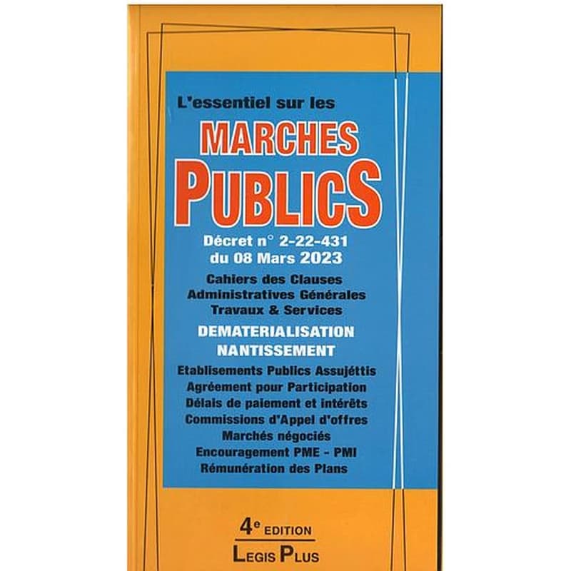 L'essentiel sur les marchés publics 4ed