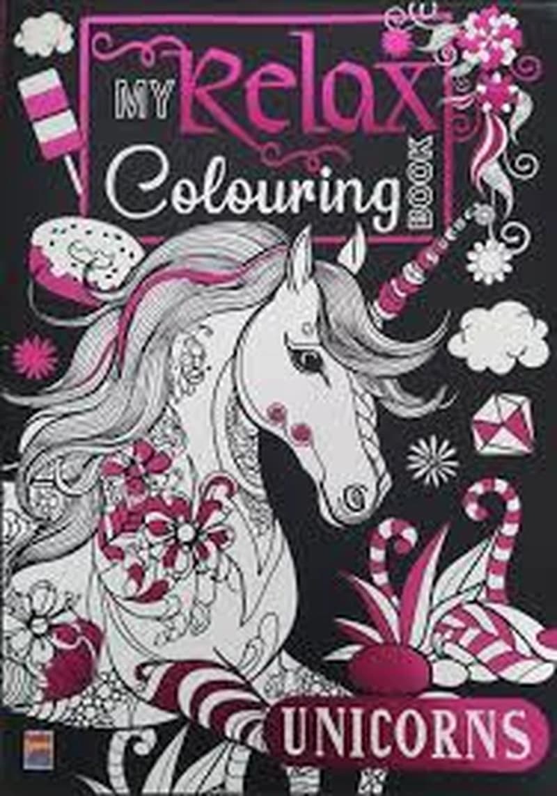 MY RELAX COLOURING BOOK UNICORNS