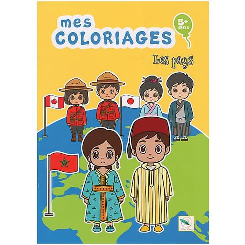 Mes coloriages Les pays