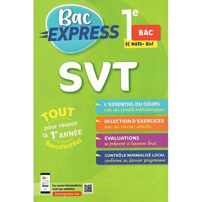 Bac Express 1 BAC - SVT SC MATH BIOF