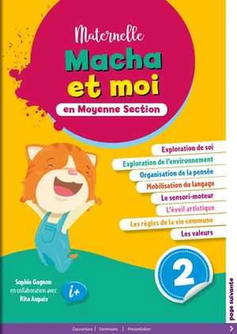 Macha et moi en MS, Cahier d'Apprentissage 2