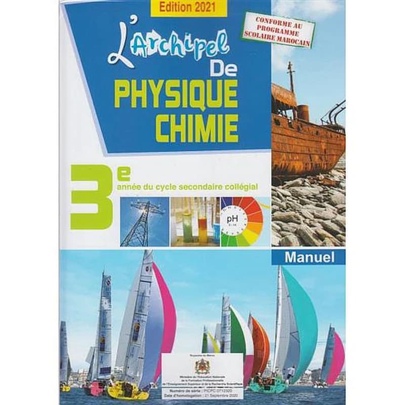 L'ARCHIPEL DE PHYSIQUE CHIMIE 3EME ANNEE COLLEGE ED2021