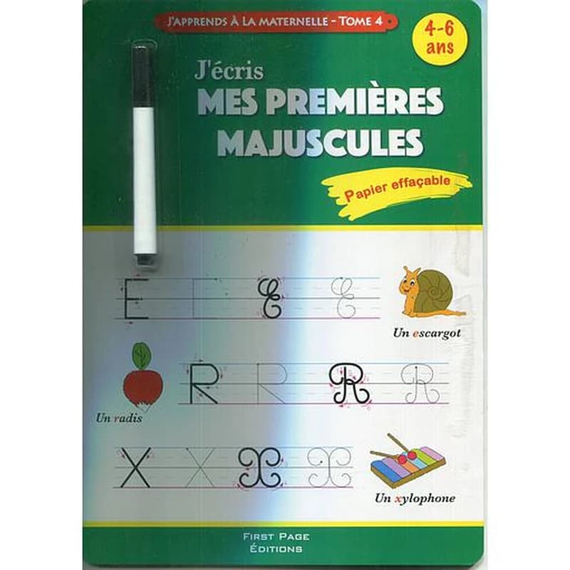 j'écris mes premiéres majuscules