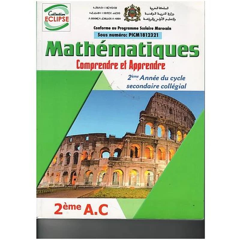 Collection Eclipse Mathématiques Comprendre et Apprendre 2AC - Manuel