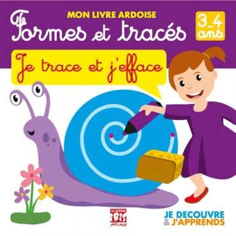 Mon livre ardoise Tome 4 : Formes et tracés ; Je trace et j'efface