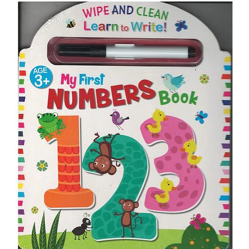 Wipe and Clean - My First Numbers Book - 3+