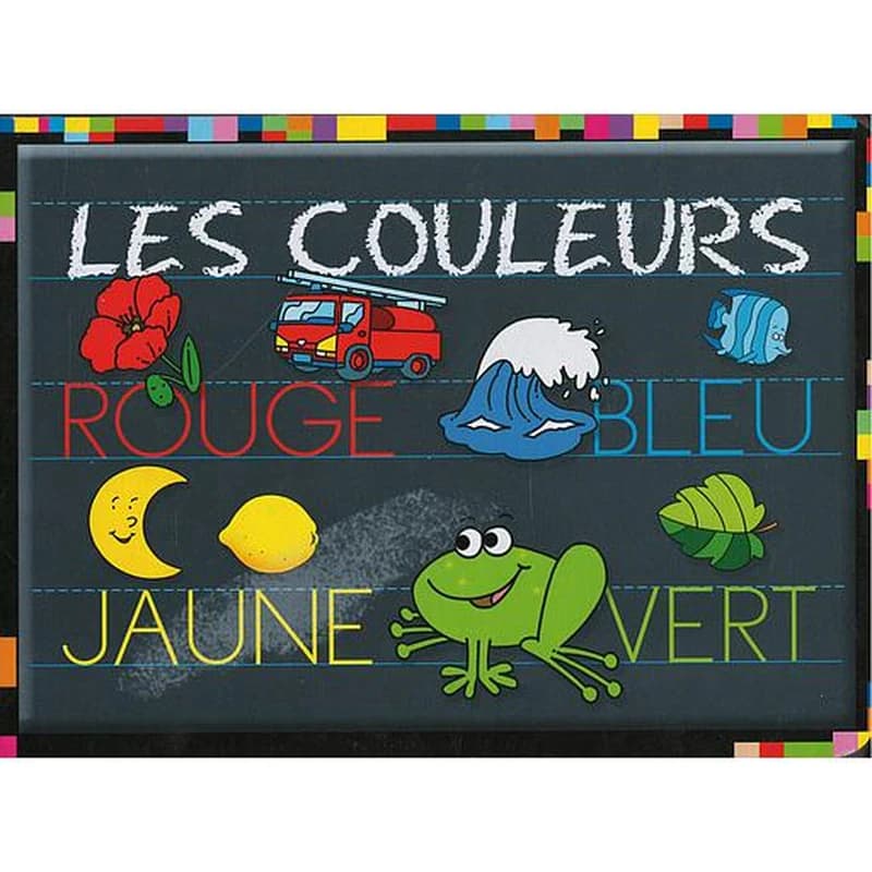 J'ECRIS ET J'EFFACE - LES COULEURS