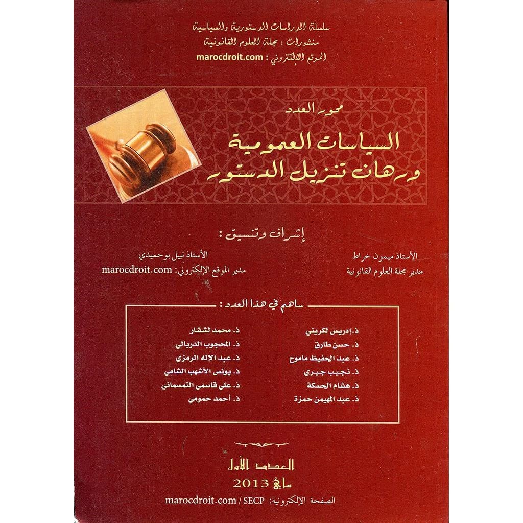 السياسات العمومية ورهان تنزيل الدستور عدد 1