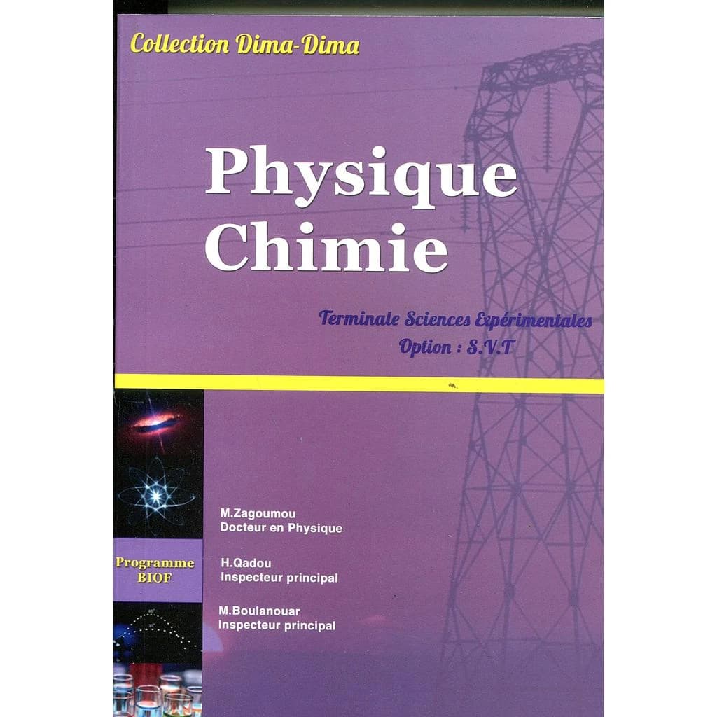 Dima Dima Physique chimie terminale sc exp option svt