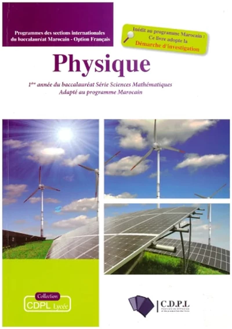 PHYSIQUE CHIMIE 1ERE ANNEE BAC SC MATH CDPL