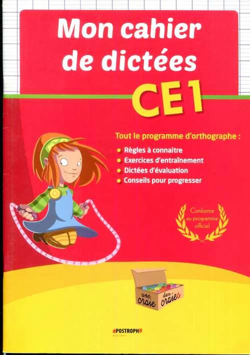 Mon cahier de dictées CE1