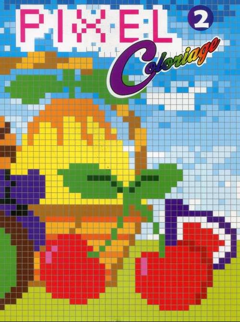 PIXEL Coloriage Fruits 1