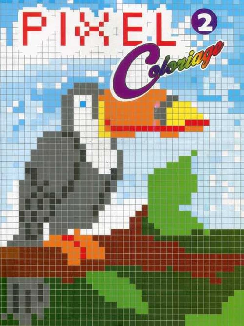 PIXEL Coloriage Perroquet 1