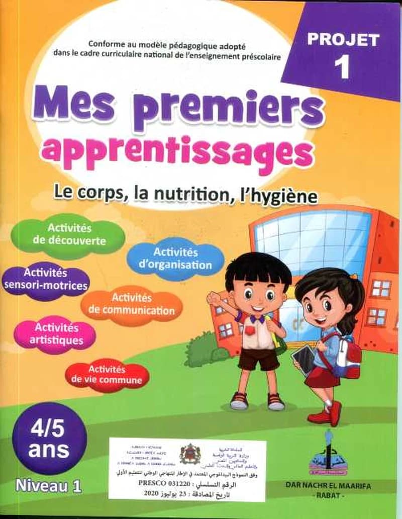 Projet 1 Mes premiers apprentissages le corps la nutrition l'hygiène 4