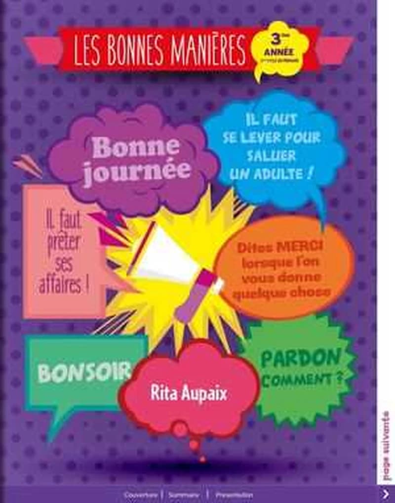 LES BONNES MANIERES 3EME ANNEES