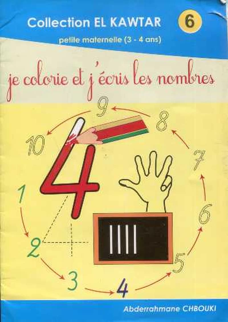 je colorie et j'écris les nombres