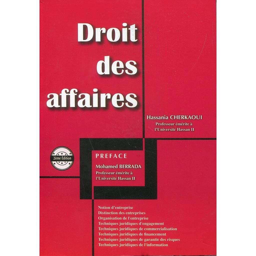 DROIT DES AFFAIRES