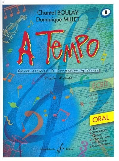 A tempo Tome 8 : cycle 2 ; 4e année ; partie orale