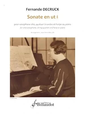 Sonate en ut # (saxophone, quatuor a corde et piano ou harpe)