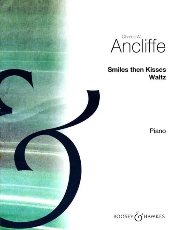 Smiles, then kisses piano