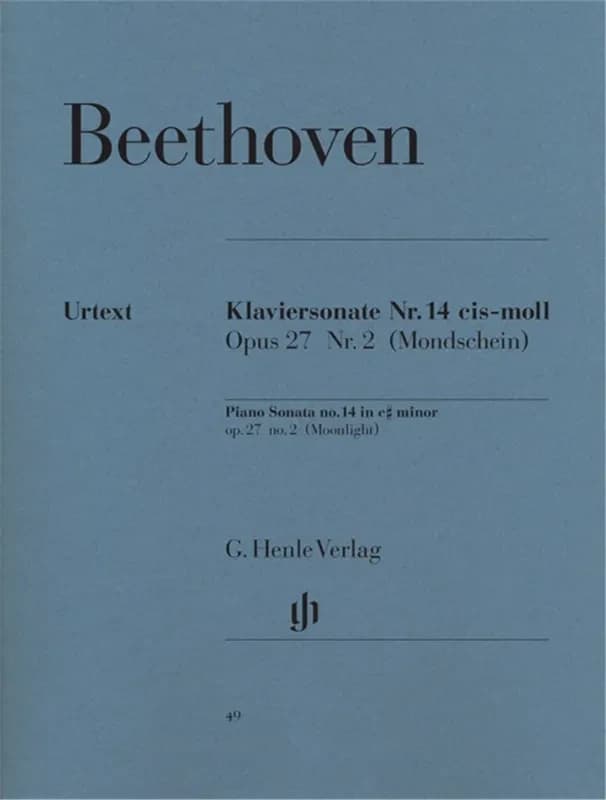 Sonate au clair de lune pour piano n  14 en ut diese mineur op. 27 n  2