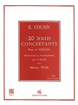 Solos concertants (20) serie n1 (1 a 10) --- violon et piano