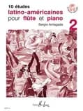 Etudes latino americaines (10) vol.2 + cd --- flute et piano