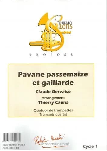 Pavane passemaize et gaillarde --- trompette et piano