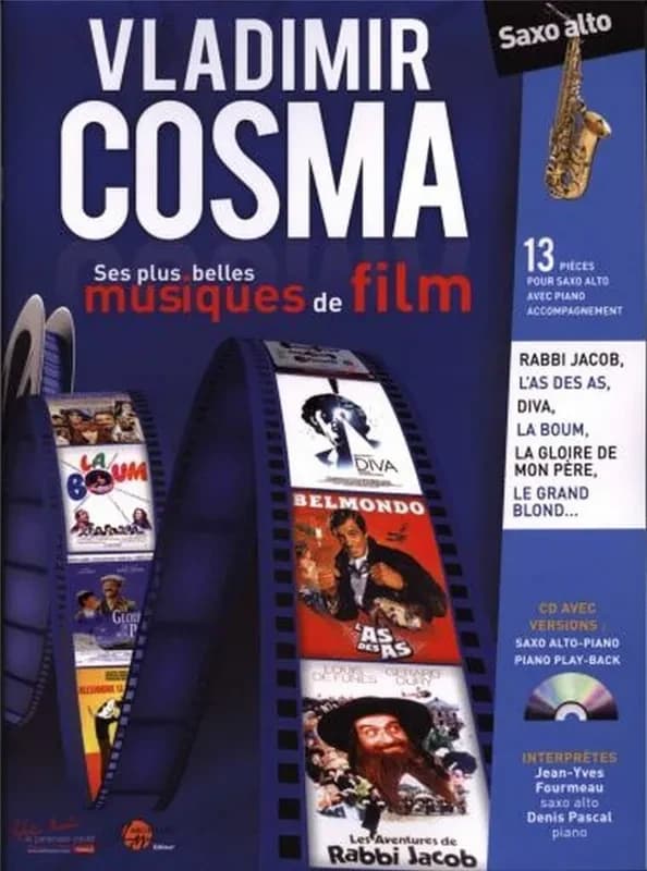 Ses plus belles musiques de film --- saxophone et piano