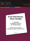 Il est 5 heures, paris s'eveille --- flute et piano (rythmique et quatuor a cordes ad lib.)