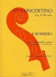 Concertino n3 op.51 en re min. --- violoncelle et piano