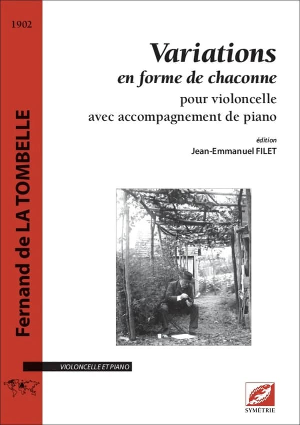 Variations en forme de chaconne : partition pour violoncelle avec accompagnement de piano