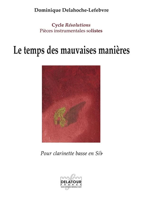 Le temps des mauvaises manières pour clarinette basse