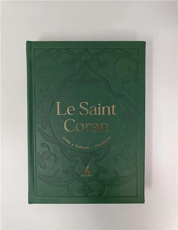 Le Saint Coran et la traduction en langue française du sens de ses versets et la : transcription en ca
