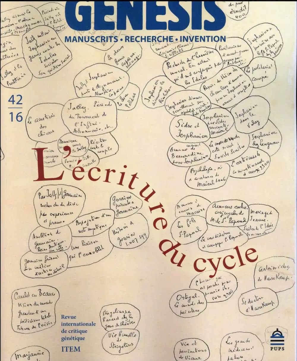 Genesis n.42 : l'écriture du cycle