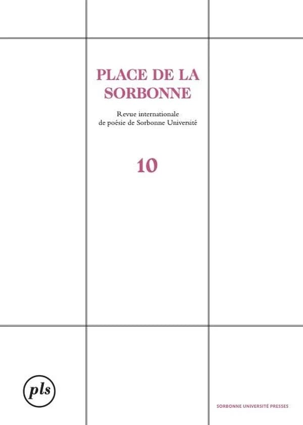 Place de la Sorbonne : revue internationale de poésie de Sorbonne université