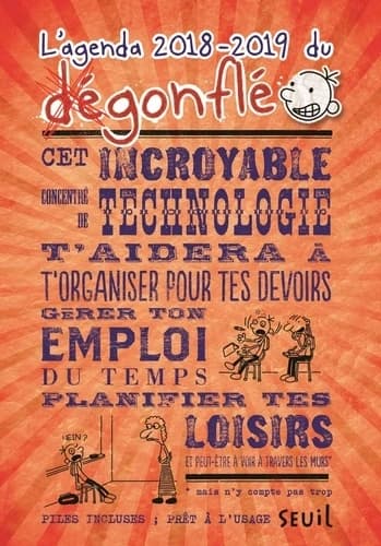 L'AGENDA 2018-2019 DU DEGONFLE
