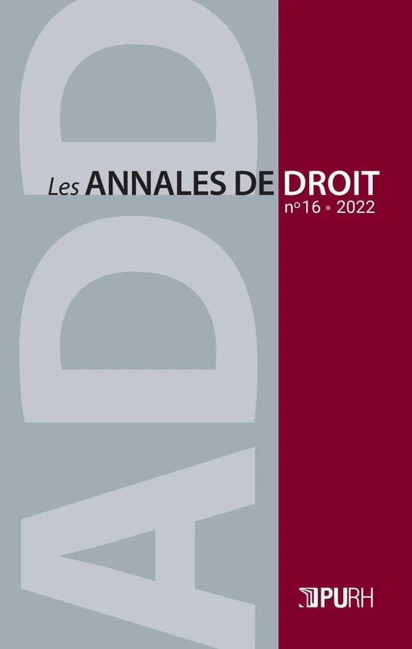 Les Les Annales de droit, n° 16