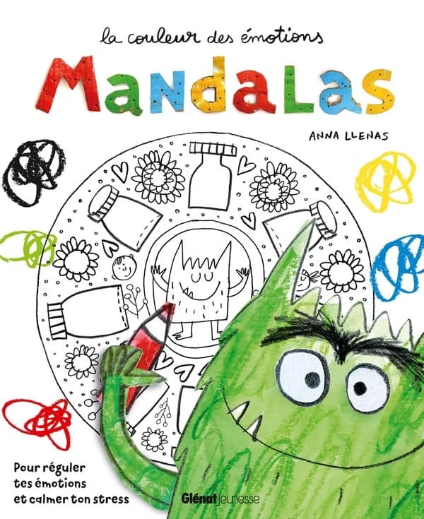 La couleur des émotions : Mandalas avec le monstre des couleurs