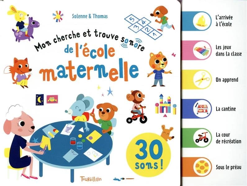 Mon cherche et trouve sonore de l'école maternelle