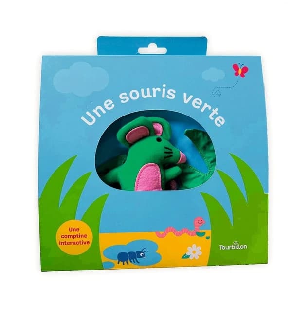 Une souris verte, qui courait dans l'herbe