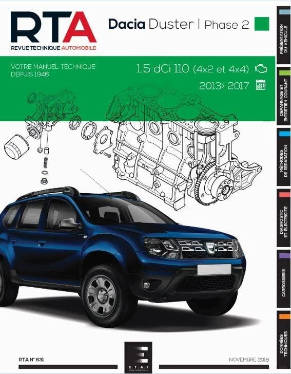 Revue technique automobile n.831 : Dacia Duster break 5p i phase 2 2013-09