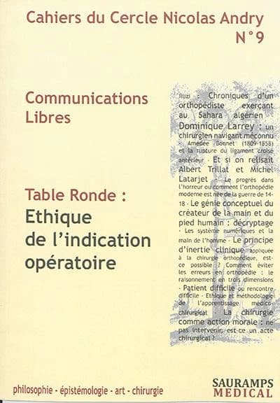 Cahiers du cercle Nicolas Andry n.9