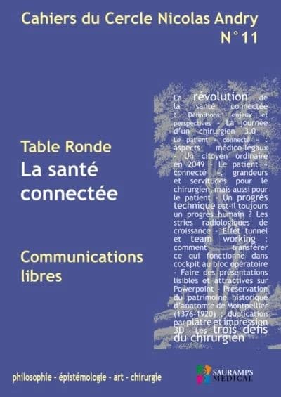 Cahiers du cercle Nicolas Andry n.11 : la santé connectée