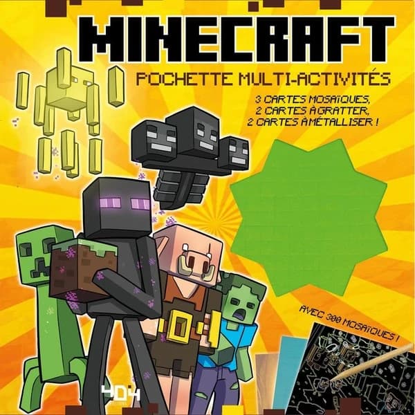 Minecraft : pochette multiactivités : loisirs créatifs : dès 7 ans : [Album à colorier]