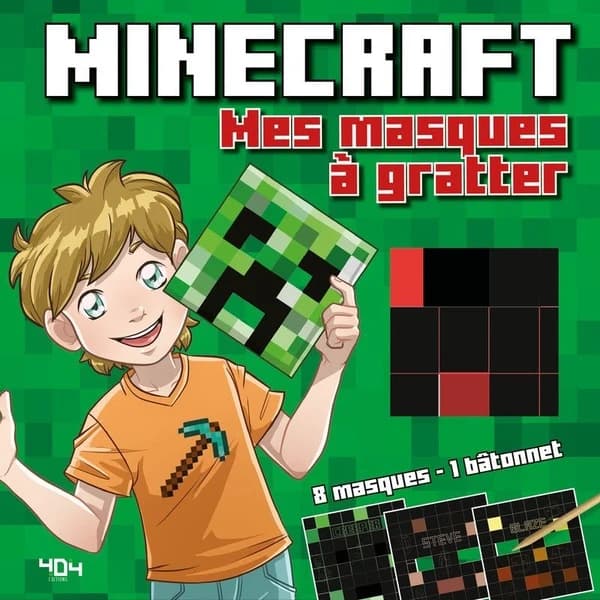 Minecraft : masques à gratter : [Carte à gratter]